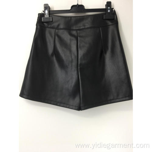 Ladies' Jeans Shorts Women's Black High Waisted Mini Culottes Supplier